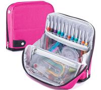 MYBAGZING Custodia per uncinetto vuota - Custodia organizer per uncinetto - Design unico - Organizer per uncinetto - Supporto per uncinetto per maglieria e uncinetto - Accessori per maglieria (solo