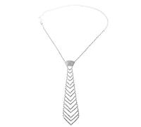 MYBOON Collare di Collana di Gioielli con Diamanti di Lusso con Brillantini e Strass di Cristallo, Cravatte di Seta, Argento