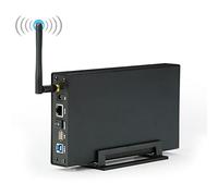 MYBOON Portatile 3.5 '' HDD SSD Enclosure Portatile Router WiFi USB3.0 Rj45 Ethernet Nas Streaming di Rete Server Storage Case Box