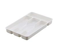 MYBOON Utensili da Cucina Cassetto Organizzatore Vassoio Cucchiaio Forchette Posate Separazione Finitura Rac, Stoviglie Stoviglie,Bianco