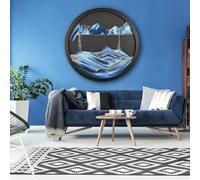 MYBSXKEOZ Quadro Moderno E Dinamico in 3D con Sabbia di Mare Profondo, Creativa Paesaggio Sabbioso Marino Profondo Decorazione del Soggiorno,Decorazione per Soggiorno, Casa, Ufficio, Lavoro(P,17.3IN)