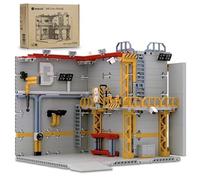 MyBuild Mecha Hangar - Set di costruzione per baia di manutenzione, torre di lavoro, piattaforme e sistemi di utensili, base Mecha espandibile | Età 16+ (7008)