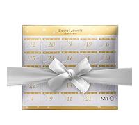 MYC-PARIS - Calendario dell'Avvento con 13 gioielli e 11 perle - Destiny - Argento e cristallo o bianco - Natale, San Valentino, festa della mamma