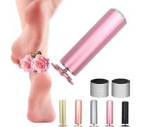 Mycana Hornhaut Hero, rimozione calli forte ed efficace per la casa, con 60 tamponi di carta vetrata, set professionale per la cura dei piedi per calli screpolati e secchi (rosa)