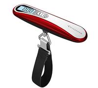 MYCARBON Bilancia per Valigie Bilancia Digitale Display Retroilluminato Bianco Largo 2 Tasti Grandi Pesa Valigia Pacchi Souvenir Bilancia Portatile Elettronica per Viaggio