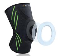 MYCARBON Ginocchiera Ortopedica Menisco Ginocchiera Sportiva per Rotula Legamenti Crociati Regolabile Antiscivolo Traspirante con Rondella Tutore Fascia per Uomo Donna(M)