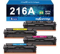 MYCARTRIDGE 216A Toner (CON CHIP) compatibile per HP 216A Sostituzione per HP Color Laserjet Pro M183fw per Color Laserjet MFP M182n M182nw M155a M155nw M155 - 4 Pack