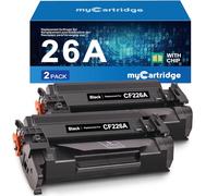 MYCARTRIDGE 26A CF226A compatibile per HP 26A Toner per HP Laserjet Pro M402DN Toner per Laserjet Pro MFP M426FDN per 26X CF226X (2 nero)