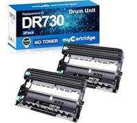 MYCARTRIDGE Compatible DR730 Drum Unit Replacement for Brother DR-730 DR730 DR 730 to Compatible with MFC-L2710DW MFC-L2750DW HL-L2370DW HL-L2395DW DCP-L2550DW HL-L2350DW Printer (2 Drum, NOT Toner)