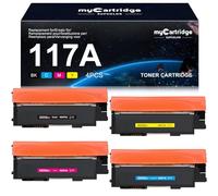 myCartridge SUPCOLOR Compatibile per HP 117A Toner Color Laser MFP 179fnw für Toner Color Laser MFP178nw 150nw W2070A W2071A W2072A W2073A (Nero Magenta Ciano Giallo)