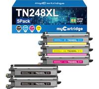 MYCARTRIDGE TN248XL Compatibile con Brother TN-248XL TN248 per Brother DCP-L3560CDW MFC-L3760CDW MFC-L3740CDWE HL-L3220CWE DCP-L3520CDWE per TN-248CMYK TN-248VAL 5 Pack