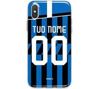 MYCASEFC Custodia Inter Milano Cover Personalizzabile in Silicone TPU per Telefono - Scegli Il Tuo Nome e Numero (Samsung Galaxy S10 Plus)