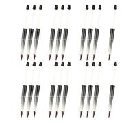 MYCENSE 20 penne a sfera creative per donne e ragazze, penne a sfera stampabili, penne con perline, penne per esami, cancelleria, ufficio, scuola, disegno, nero