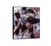 MYCGGDGH Max Ernst Poster Composizione con due uccelli Quadro Surrealismo Stampa su Tela Riproduzione Quadri Famosi su Tela Regalo Quadri Moderni Per la Casa90x70cm(36x28in) cornice nera