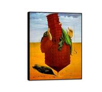 MYCGGDGH Max Ernst Poster Ora imperatore Quadro Surrealismo Stampa su Tela Riproduzione Quadri Famosi su Tela Regalo Quadri Moderni Per la Casa50x40cm(20x16in) cornice nera