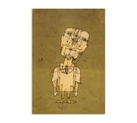 MYCGGDGH Paul Klee Quadri su Tela Fantasma di un genio Riproduzione Quadri Famosi su Tela Quadro Surrealismo Arte Murale Per Soggiorno Camera da Letto85x60cm(33x24in) Senza cornice