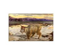 MYCGGDGH William Holman Hunt Poster Il capro espiatorio Stampa su Tela Riproduzione Quadri Famosi su Tela Stampe da Parete Moderne Soggiorno110x70cm(43x28in) poster