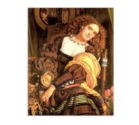 MYCGGDGH William Holman Hunt Poster Il Dolce Far Niente Stampa su Tela Riproduzione Quadri Famosi su Tela Stampe da Parete Moderne Soggiorno40x30cm(16x12in) Frameless