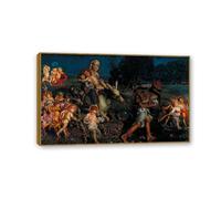 MYCGGDGH William Holman Hunt Poster Il trionfo degli innocenti Stampa su Tela Riproduzione Quadri Famosi su Tela Stampe da Parete Moderne Soggiorno80x50cm(31x20in) Cornice in teak