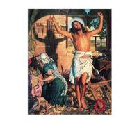 MYCGGDGH William Holman Hunt Poster L'ombra della morte Stampa su Tela Riproduzione Quadri Famosi su Tela Stampe da Parete Moderne Soggiorno50x40cm(20x16in) Frameless