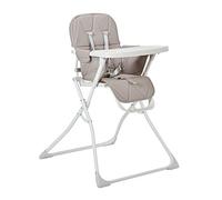 MyChild Hideaway - Seggiolone pieghevole compatto, grigio mélange, facile da piegare e piatto, facile da riporre, leggero