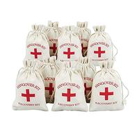 mychoose, Kit di recupero per il post sbornia, kit di sopravvivenza in sacchetti di cotone per i postumi della sbornia, per matrimoni, baby shower, addio al nubilato, 10 x 15 cm, 30 pezzi