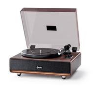 Mycket Giradischi in vinile, giradischi Bluetooth con altoparlanti incorporati Phono Preamp, luce calda