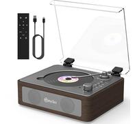 Mycket Lettore CD portatile con Bluetooth 5.0, musica CD con telecomando, altoparlante stereo HiFi, lettore CD ricaricabile con ingresso/uscita Bluetooth, supporta AUX/USB, jack per cuffie