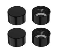 Mycket Tappi per Bottiglie di Acqua Soda, 4 Confezioni di Tappi per Bottiglie di Gassatura Soda Compatibili con la Maggior Parte delle Bottiglie di Macchine per Soda (Nero)