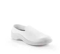 MYCODEOR, Scarpa da Lavoro Unisex, Molto Comoda, Leggera e Antiscivolo, Ideale per l'hotel, la Sala e i Professionisti., Bianco, 47 EU