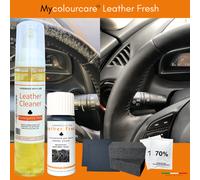 Mycolourcare Kit Rinnova Colore Volante Pelle NERO Opaco + Detergente Pelle