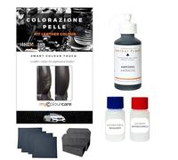 Mycolourcare Kit Ritocco Colore Antracite Compatibile con Mercedes per Pelle e Similpelle, Vernice 3 in 1