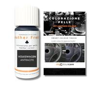 Mycolourcare Kit Ritocco per Volante Antracite in Pelle o Similpelle compatibile con V.W. Ripristina il Colore dello Sterzo Alternativa al Coprivolante