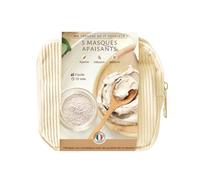 MyCosmetik - Astuccio fai da te con maschera lenitiva e cofanetto fai da te in velluto a coste, ingredienti naturali e biologici, accessori e ricetta inclusi