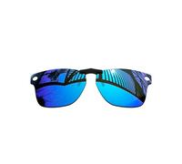 MYCOURAG Lenti polarizzate a clip con protezione UV per occhiali da sole Ray-Ban Meta Wayfarer RW4008-53-22 - Lenti polarizzate con rivestimento a specchio blu ghiaccio