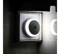 myCozyLite Luce notturna a LED, con sensore di luce, luce bianca fredda, compatta e piccola, risparmio energetico, luce notturna intelligente, per bagno, camera da letto, cucina, rotonda, confezione