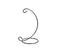 MYCreatoy Espositore ornamentale, supporto da appendere in ferro da 22,9 cm, lanterna da tavolo, candelabro, globo di vetro, terrario, ornamento per casa, ufficio, feste, matrimoni, decorazione (nero,