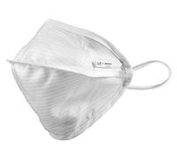 Mycroclean Italia Maschera 2020V3, Mono Strato, Bianca/Bordo Bianco, con Nasello, Riutilizzabile e Lavabile, Tipo II, BFE 99.8%, Adulti, Certificata CE, per Sanitari e al Chiuso/Aperto