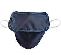Mycroclean Maschera 2020V3, Mono Strato, Blu/Bordo Blu, senza Nasello, Riutilizzabile e Lavabile, Tipo II, BFE 99.8%, Adulti, Certificata CE, per Sanitari e al Chiuso/Aperto
