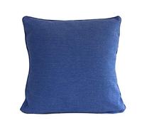 Mydecordealer Classic Cuscino Decorativo, Cotone, Blu, Taglia Unica