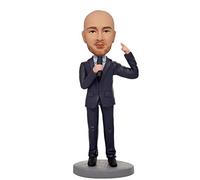 Mydedor Bambola Personalizzata Bobble-Head, Statuina con Testa Oscillante e Discorso Maschile, Figure Fatte a Mano, Scultura Regalo per Uomo