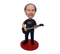 mydedor Bambola personalizzata Bobble-Heads Statuina personalizzata, giudice maschio in abito grigio Testa Bobble personalizzata, figura di testa Bobble fatta a mano, scultura personalizzata regalo