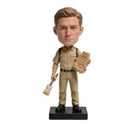 mydedor Bobblehead personalizzato, Statuetta 3D da foto, Bobblehead archeologo maschio, Figurina a tema archeologia personalizzata, Regalo da collezione storico per archeologi, Decorazione