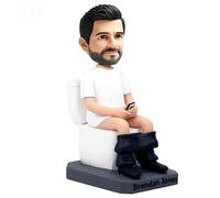 Mydedor Figura Bobblehead Personalizzata - Uomo in Camicia Bianca sul Water - Regalo Personalizzato in Base alle Tue Foto per Amico, Collega, Famiglia