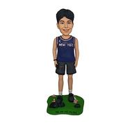 mydedor Statuetta Bobblehead personalizzata: bambola atleta maschio personalizzata - Regalo da collezione fatto a mano per papà, fidanzato, marito, capo, ufficio