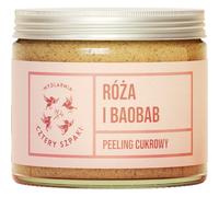 Mydlarnia Cztery Szpaki Scrub zuccherino per il corpo, Rosa e baobab