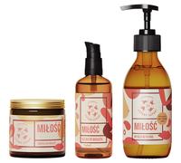 Mydlarnia Cztery Szpaki Set Amore 2: sapone liquido + candela da massaggio + olio da massaggio