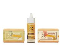 Mydlarnia Cztery Szpaki Set Trio Coraggioso: olio + sapone per capelli e barba + sapone per il corpo