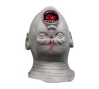 MYDVDHDV - Diavolo maschera in lattice Alien Horror Full Face Cover Halloween Cosplay Prop