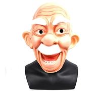 MYDVDHDV Halloween Old Man Cosplay Mask Headwear Masquerade Old Man Grandfather Face Wig Prop Latex Cosplay Mask Horror Headwear for Halloween Carnival Costume Party Props
